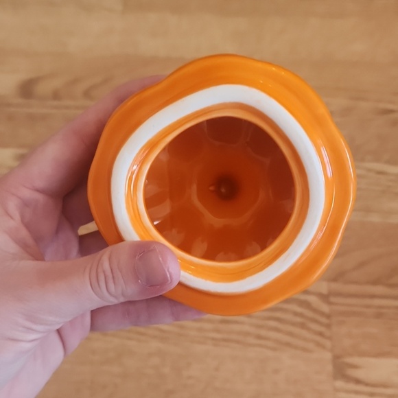 EUC Rae Dunn Artisan Orange Halloween Mug With Topper - Picture 7 of 7